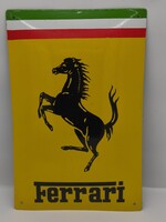 Ferrari 50cm x 33cm Domború Zománctábla
