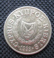 Ciprus 2 cents 1993 (R21)