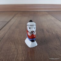 Antik Herendi porcelán mini kínai figura