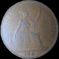 United Kingdom 1 penny 1967 VF