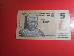2022-es 5 Naira Nigéria UNC