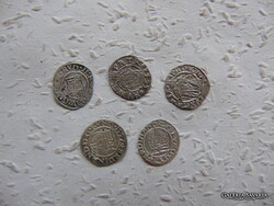 Habsburg ezüst dénár 5 darab LOT ! 14
