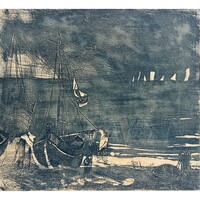 László Lukovszky (1922-1981) Beach /bill added/