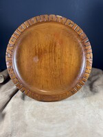 Antik német faragott fa tál “ Mindennapi kenyerünket add meg nekünk ma “