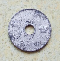 1921 Románia 50 Bani Ritka Érme