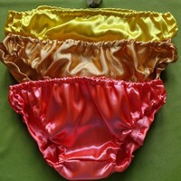 FEN56.6 - 3db Fecske tipusú FÉRFI szatén bugyi, alsónadrág