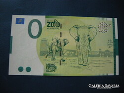NÉMETORSZÁG 0 MEMO EURO WUPPERTAL ELEFÁNT! VÁRKASTÉLY! RITKA EMLÉK PAPÍRPÉNZ! UNC!