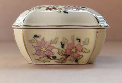 Zsolnay Exclusiv kézzel festett fedeles porcelán doboz