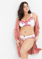 Merevítő nélküli hímzett csipkés szett: melltató 105/B +bugyi 52/54