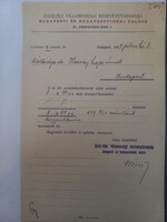 Ganz-féle Villamossági Részvénytársaság pénzügyi levele – Budapest, 1907