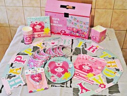 ÚJ! EGYEDI SZÜLINAPI PARTI! 52 DARABOS, HERCEGNŐS CSOMAG 6 FŐRE