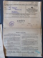 Adóív irategyüttes 1938, 1939, 1940, 1943, 1944 évekből, Damjanich utca 30 ugyanahhoz a személyhez é
