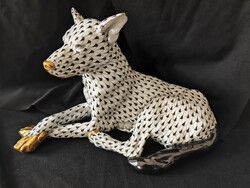 Herendi  porcelán pikkelyes juhászkutya