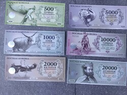 Bocskai korona teljes sor UNC