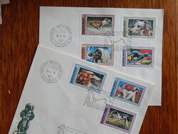 FDC pár 1972. AGARAK - bélyegsor 2 borítékon  /600,-/