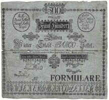 500 gulden 1784 Formular Formulare Nagyon ritka