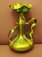 Zsolnay szecessziós szalagfüles modern váza