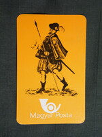Kártyanaptár,Magyar Posta,grafikai,postás anno,1977