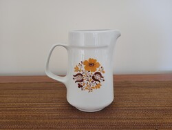 Régi retro Alföldi porcelán kancsó virág mintás vizes kancsó