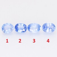 0.29ct 4.2x3.3mm Természetes Kék Ceylon Zafír, Gyönyörűen Ragyogó Drágakő (4)
