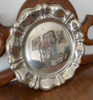 CSODÁS EZÜST HÓLYAGOS KEREK TÁLCA