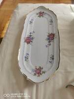 Hollóházi porcelan hajnalka mintas tálca