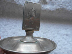 Antik asztali gyufatartó alpakka