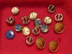 Retro matróz ruha gomb