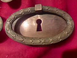 3 db Szecessziós bútor zár címke