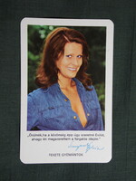 Kártyanaptár,MOKÉP,mozi,Sunyovszky Szilvia színésznő,1977