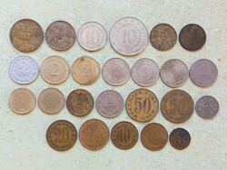 Jugoszlávia 25 db Különböző Érme 5 10 20 50 Para 1 2 10 20 50 Dínár 1925-1987