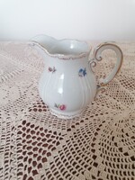 Zsolnay small floral gold feathered milk or cream jug