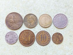 Jugoszlávia 8 db Különböző Érme 5 10 20 50 Para 1 10 50 Dínár 1925-1984