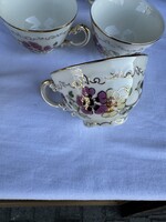 Zsolnay  porcelán pillangó mintás kávés csésze