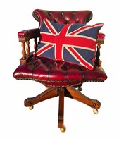 Eredeti Angol Chesterfield kapitányszék,íróasztalszék,forgószék B324