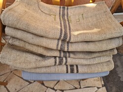 Régi lenvászon zsákok antik len vászon zsák kézi szőttes népi régiség