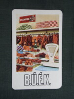 Kártyanaptár,ÁFÉSZ élelmiszer ABC áruházak,Szolnok,Jászberény,Martfű,Túrkeve,Tiszaföldvár,1977