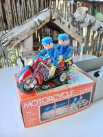 MOTORCYCLE MF-162 KÍNAI LEMEZJÁTÉK, GYŰJTŐI DARAB, régi retro vintage