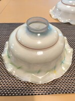 Régi, fordros szélû, festett üveg lámpabúra