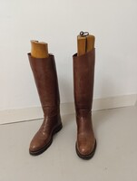 Antik bőr női csizma benne merevítő 3 darab kaptafa üzlet berendezés DEKORÁCIÓ 362 6244