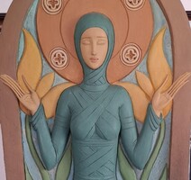 Babel Anita giant (70 cm) art nouveau - art deco effect ceramic