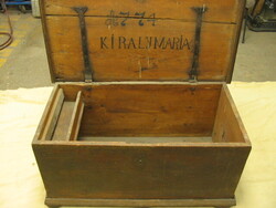 Régi Kelengyés Láda 774 - es!! Tulipános Láda