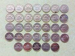 Kanada 33 db Különböző Érme 5 Cents 1960-2021