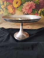 Antik, alpakka kínáló/patera