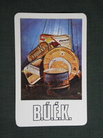 Kártyanaptár,Somogy Zala Füszert,Szeged konzervgyár,halászlé,sardinía,1978, (1)