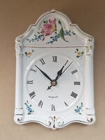Herend jelzésű, kézzel festett porcelán falióra – működő – 22 cm