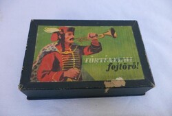 Történelmi fejtörő, retro kártya játék (1201)
