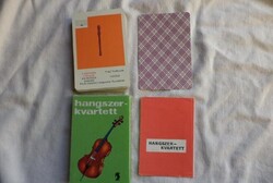 Hangszerek retro kvartett kártya, dobozos (280)