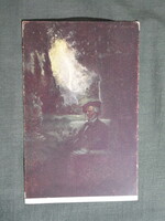 Képeslap,híres emberek,J. Nosek grafika,Richard Wagner zeneszerző, 1930-