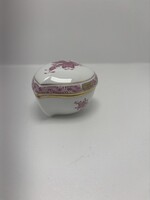 Herendi Lila Apponyi mintás szív alakú ékszerdoboz